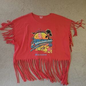Bahamas Red Fringe Womens T-Shirt